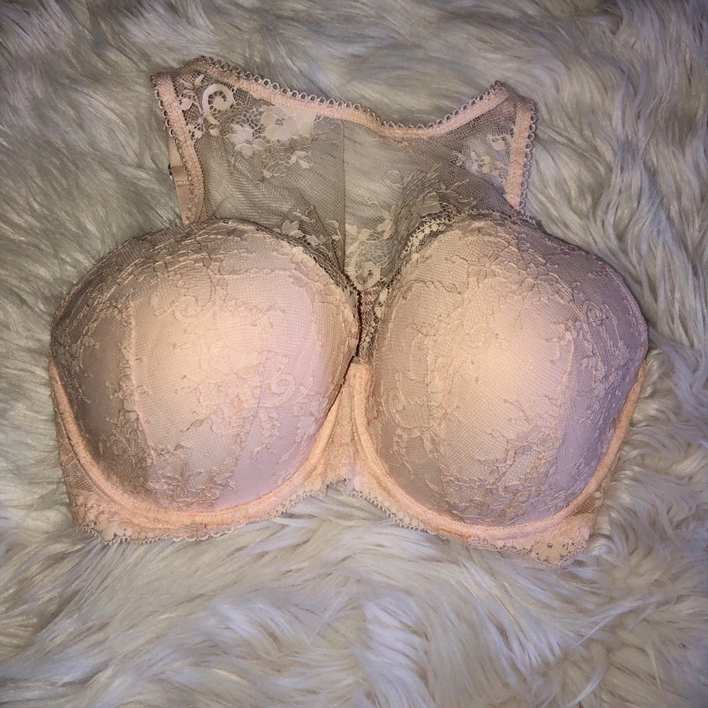 BNWT Victoria’s Secret Dream Angels Lace Bralette Light Blush 34DDD
